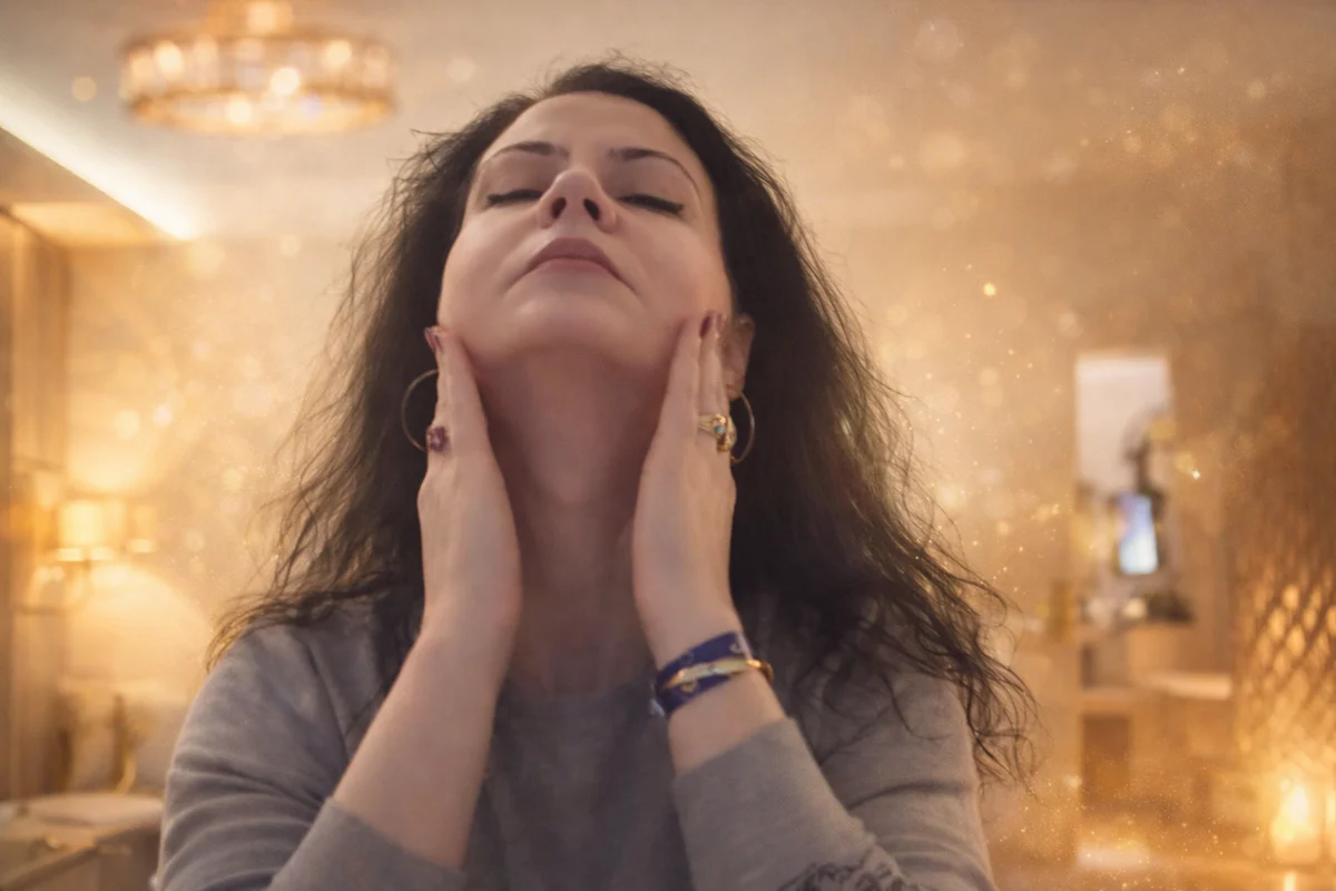 Милена Иванова прилага Face Yoga техника за сияйна кожа